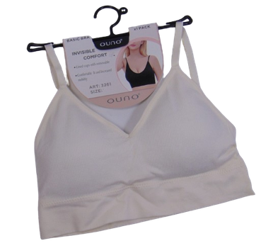Топ - бюстгальтер рубчик Ouno 3261 L-XL кремовый