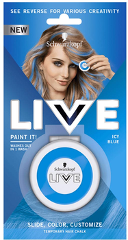 Крейда для волосся Schwarzkopf Live Paint It! змивна Icy Blue 33 г (9000101217223)