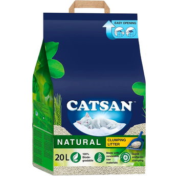 Бентонітовий наповнювач Catsan Natural для котячого туалету 20 л (4008429117152)