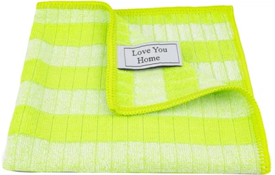 Салфетка LoveYouHome для кухни Эко бамбук 30х30 см Салатово-белая (ly9008) (4820000009008)