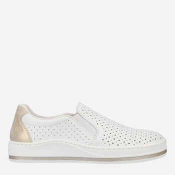 Buty slip-on damskie RIEKER RIEM5950-80 38 Białe (4060596642783)