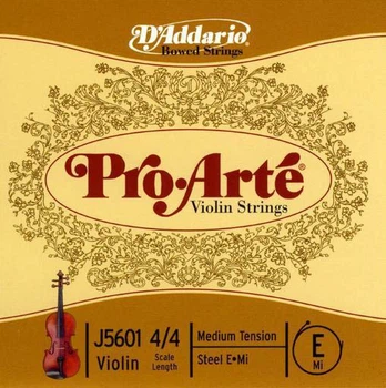 Струна Ми для скрипки D'Addario Pro-arté Violin Single E String 4/4 Scale Medium Tension