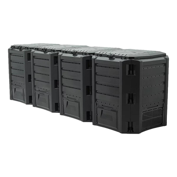 Компостер садовый Prosperplast PIKSM1600C-S411 1600 л 2610 x 719 x 826 мм 4 модуля Черный
