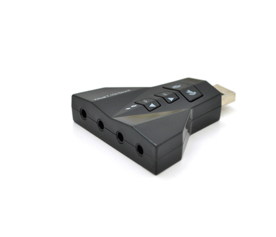 Контроллер USB-sound card (7.1) 3D sound (Windows 7 ready), Blister