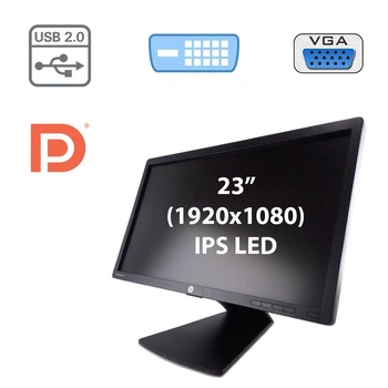 Монитор HP EliteDisplay E231e / 23" (1920x1080) TN / DP, DVI-D, VGA, USB-Hub б/у