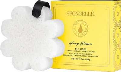 Губка просочена милом Spongelle Boxed Flower для миття тіла Honey Blossom (850780001311)