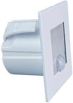 Світлодіодний світильник для сходів DPM з датчиком руху квадратний матовий білий (YCB177W-PIR) (5906881210864)