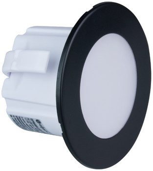 Oprawa schodowa LED DPM okrągła matowa czarna (YCB178B) (5906881210031)