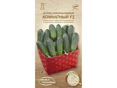 Огірок СЕМЕНА УКРАИНЫ (20 пачок) самозапильний "КОМНАТНЫЙ F1" ОВ 0,25г (рс)