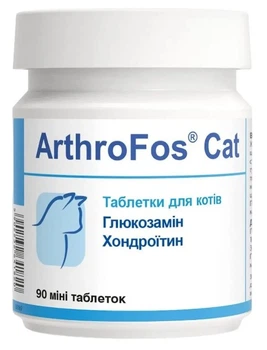 Витаминно-минеральная добавка Dolfos ArthroFos Cat для котов, 90 таблеток