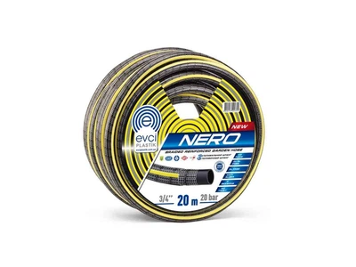 Шланг для поливу EVCI (20м) 3/4" подвійна армовка "NERO" (бухта)
