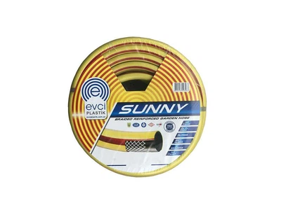 Шланг для поливу EVCI (20м) 3/4" Веселка жовта Sunny "Gökkuşağı Sari ЕСО"