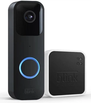 Панель вызова Blink Video Doorbell + Sync Module 2- HD-видео, уведомление о движении и звонке, совместимое с Alexа, беспроводной