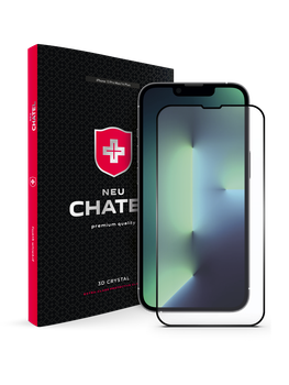 Защитное стекло NEU Chatel Corning Gorilla Glass with mesh for iPhone 13 Pro Max/ 14 Plus Front Black