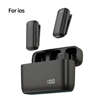 Двойной микрофон Lightning wireless для iPhone 14|13|12|11|X|8