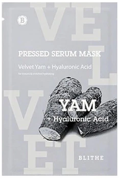 Увлажняющая тканевая маска для лица Blithe Pressed Serum Mask Velvet Yam Sheet Mask 20 мл (8809501660681)