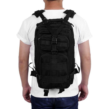 Тактичний рюкзак 25 літрів колір Чорний