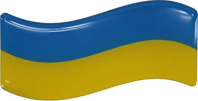 Наклейка Флаг Украины (Силикон) 9,5х5см. 68-61
