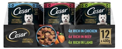 Вологий корм для собак Cesar мікс смаків 12 х 400 г (4008429147166)