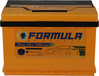 АКБ 74-А/Ч (Formula) Professional (L+) 720A (278х175х190мм.)
