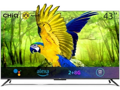 Телевізор 43 дюйми CHIQ U43G7PF (Ultra HD 4K Android LCD) Б/В
