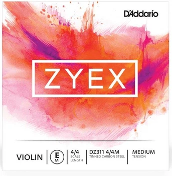 Струна Ми для скрипки D'Addario Zyex Violin String E 4/4 Medium Tension