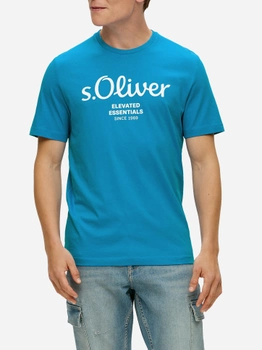 Koszulka męska s.Oliver 10.3.11.12.130.2141458-62D1 M Niebieska (4099975042821)