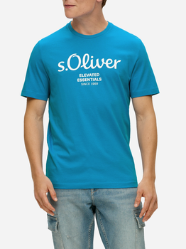 Koszulka męska s.Oliver 10.3.11.12.130.2141458-62D1 XL Niebieska (4099975042845)