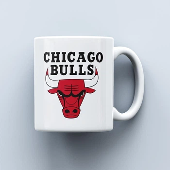 Чашка c логотипом баскетбольного клуба Chicago Bulls 330 мл