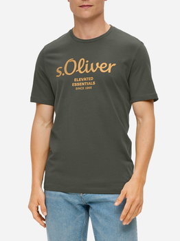 Koszulka męska s.Oliver 10.3.11.12.130.2141458-79D2 M Khaki (4099975043125)