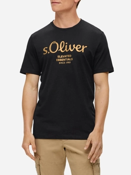 Koszulka męska s.Oliver 10.3.11.12.130.2141458-99D2 S Czarna (4099975043231)