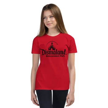 Футболка Dismaland Бенксі для дівчинки Gildan 1-877-445-3265-д 128 см (7-8 years) червоний