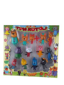 Игровой набор фигурок героев "Три Кота" с аксессуарами (155760)
