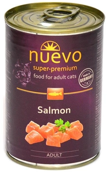 Вологий корм для котів Nuevo Adult Salmon з лососем 400 г (4250231595141)