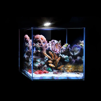 Аквариумный набор для морских рыб AquaLighter Nano Marine Set 15 л стеклянный морской наноаквариум куб Optiwhite 25×25×25 см прозрачный/черный арт. 7143