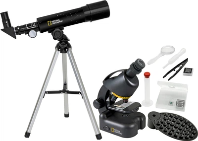Микроскоп National Geographic Junior 40x-640x + Телескоп 50/360 с кейсом (9118200)