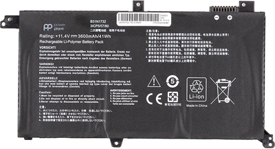 Акумулятор PowerPlant для ноутбуків Asus VivoBook S14 S43 (B31N1732) 11.4V 3600mAh (NB431779)