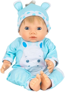 Lalka bobas Tiny Treasure Blond Haired Doll With Hippo Outfit 45 cm (5713396302683)