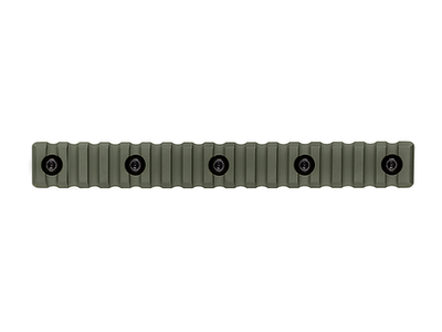 Планка Пикатинни КРУК CRC 9019 ODGreen на 17 слотов с креплением M-Lok