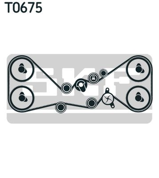 Комплект ременя ГРМ SKF (VKMA98115)