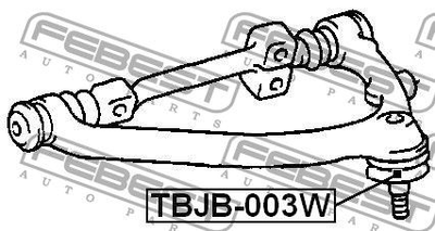 ПЫЛЬНИК ОПОРЫ ШАРОВОЙ ВЕРХНЕГО РЫЧАГА TOYOTA HIACE/REGIUSACE KZH1##/LH1##/RZH1##/TRH1## 1989-2004 Febest (TBJB003W)