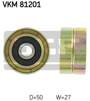 Паразитный / Ведущий ролик, зубчатый ремень SKF (VKM81201)