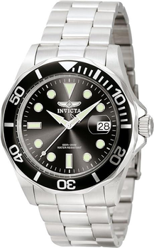 Мужские часы Invicta 0590 Pro Diver, часы из стали мужские, инвикта дайверы, часы для плавания