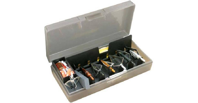 Коробка MTM Broadhead Accessory для 7 наконечників стріл і інших комплектуючих. Колір - сірий.
