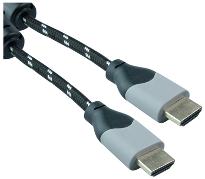 Кабель DPM HDMI to HDMI 4K v. 2.0 3 м чорно-білий (BMHD4K30) (5906881212455)
