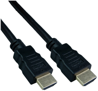 Кабель DPM HDMI to HDMI прямий конектор 1.5 м чорний (BMHDMI15) (5900672655223)