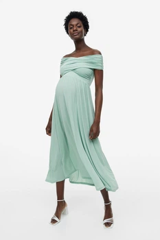 Платье для беременных H&M XL светло зеленый 26121116345