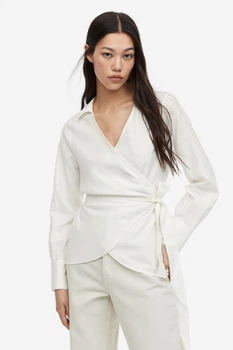 Блуза H&M XS молочний 29121173432