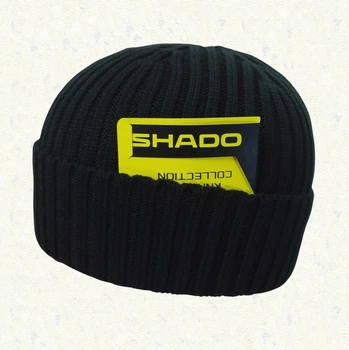 Шапка мужская однослойная с отворотом SHADO B/3 - Черный