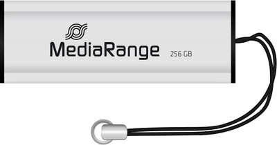 Флеш пам'ять USB MediaRange 256GB USB 3.0 Black/Silver (4260459610182)
